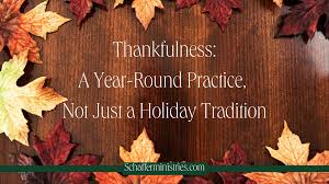 Thanksgiving All Year Long